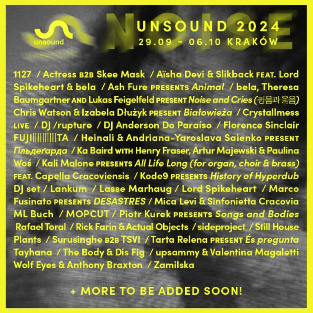 Unsound Festival Poster 2024